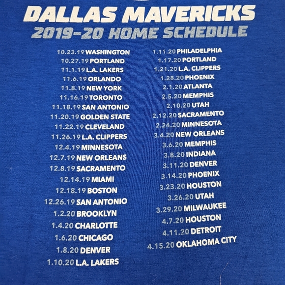 DALLAS Mavericks**"Pre-Covid Home Games roster that were cancelled**XL - Picture 6 of 13